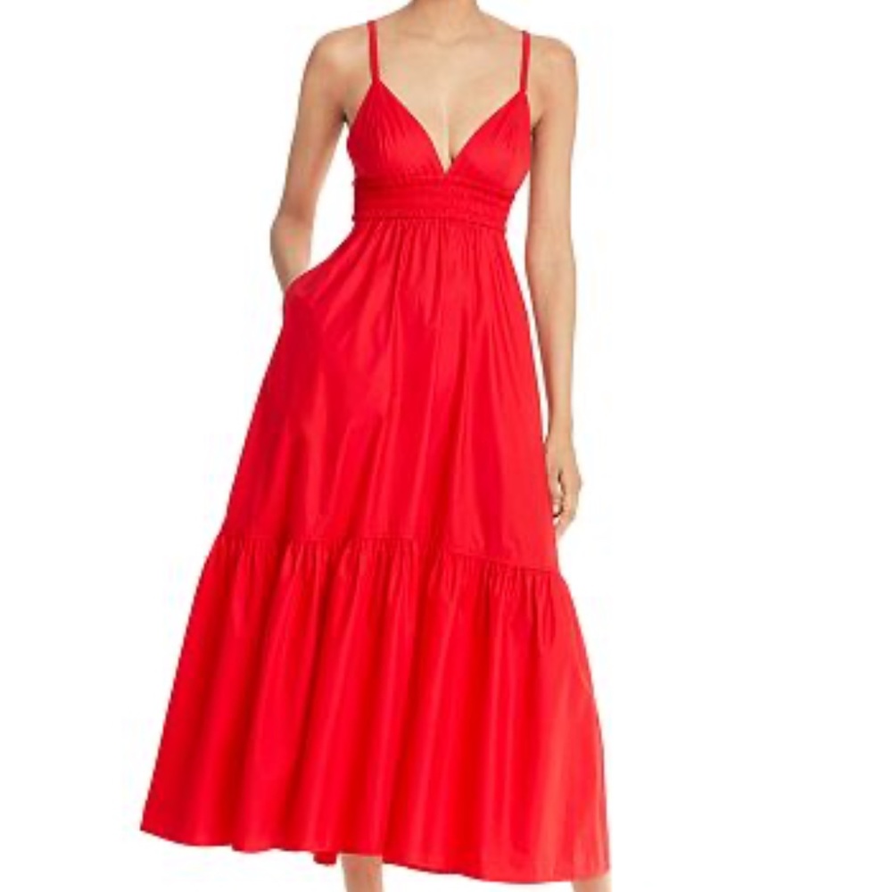 A.L.C Rhodes Red Maxi Dress